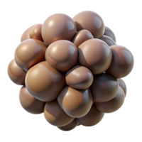 stunning classic A cluster of amorphous blobs in muted, earth-toned hues, with a matte, textured surface authentic png