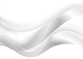 Abstract smooth blurred grey waves vector