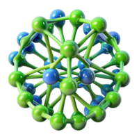 elegant artistic A network of branching, fractal patterns in shades of green and blue, resembling a natural growth structure detailed png