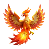 impressive artistic A Majestic Phoenix Rising from the Ashes detailed png