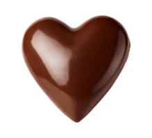A heart shaped chocolate bar on transparent background png