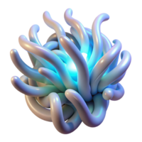 extraordinary creative magnificent creative Intertwined Bioluminescent Tendrils original detailed png
