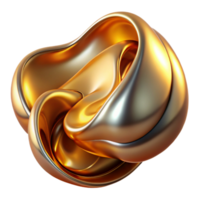 impressive contemporary A dynamic flow of liquid metal, morphing and transforming into abstract shapes, with a reflective, metallic texture, lit by a warm, golden light 4K png