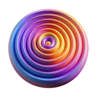 elegant minimalist A field of pulsating, concentric circles, emanating outwards in waves of vibrant color, with a hypnotic, Op Art aesthetic genuine png