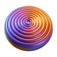 elegant creative A field of pulsating, concentric circles, emanating outwards in waves of vibrant color, with a hypnotic, Op Art aesthetic original png