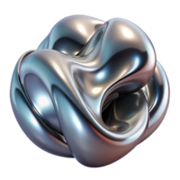magnificent abstract A dynamic flow of liquid mercury, morphing and transforming into abstract forms, with a reflective, metallic texture, lit by a cool, silver light high resolution png
