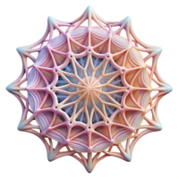 beautiful modern An intricate web of interwoven, thread-like lines, creating a delicate, lace-like pattern, in a soft, pastel palette, with a diffused lighting 4K png