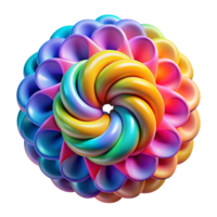 dramatic creative A complex fractal pattern, with infinite detail and self-similarity, rendered in a vibrant, rainbow palette, with a sharp, high-contrast lighting high quality png