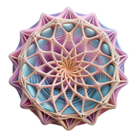 vibrant traditional An intricate web of interwoven, thread-like lines, creating a delicate, lace-like pattern, in a soft, pastel palette, with a diffused lighting high resolution png