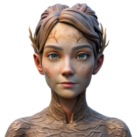 beautiful modern extraordinary minimalist Portrait of a Woman with Skin Textured genuine professional png