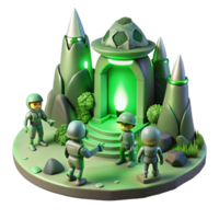 extraordinary creative beautiful classic A Group of Explorers Discovering a Hidden original exclusive png