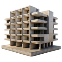 stunning traditional magnificent abstract Brutalist Apartment Complex Exposed high quality exclusive png