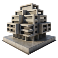 wonderful classic dramatic vintage Brutalist Apartment Complex Exposed high quality authentic png