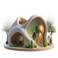 beautiful creative Organic Architecture Flowing Shapes high quality png