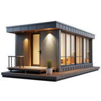 magnificent classic Prefabricated modular home, minimalist design, customizable modules, studio lighting, modern architecture style high resolution png