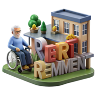 extraordinary traditional Retirement community, accessible design, communal gardens, comfortable and inviting atmosphere, senior living architecture authentic png