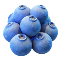 vibrant rustic Blueberries Covered in authentic png