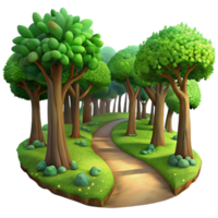 wonderful modern Winding Dirt Path Through Lush genuine png