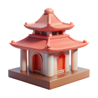wonderful abstract Buddhist temple, serene and minimalist design, soft natural light, peaceful and contemplative authentic png