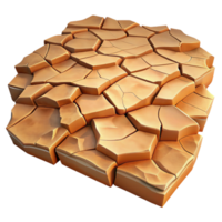 impressive rustic A cracked desert floor with intricate patterns, aerial photography, warm color palette genuine png