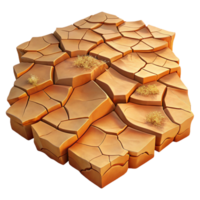stunning rustic A cracked desert floor with intricate patterns, aerial photography, warm color palette 4K png