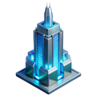 wonderful classic serene abstract A Futuristic Bioluminescent Skyscraper professional detailed png