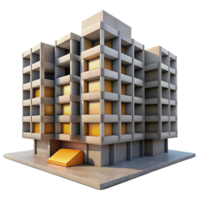 wonderful modern elegant vintage A Brutalist Concrete Apartment Complex exclusive authentic png