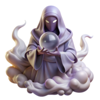 dramatic traditional A Mysterious Oracle with Veiled Eyes and high resolution png