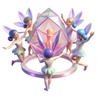 magnificent abstract A Group of Playful Pixies Dancing in a exclusive png