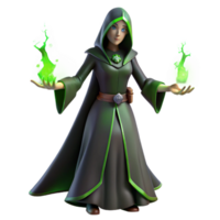 vibrant contemporary A Mysterious Sorceress with Dark Eyes and genuine png