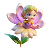 beautiful contemporary A Tiny Winged Fairy with Iridescent authentic png