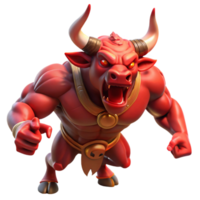 impressive contemporary A Fearsome Minotaur with the Head of a exclusive png