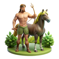 serene vintage extraordinary modern A Wise Centaur with a Human Torso and high resolution genuine png