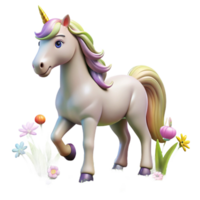 beautiful artistic vibrant minimalist A Graceful Unicorn with a Pearly White detailed 4K png