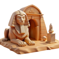 dramatic traditional extraordinary minimalist A Mysterious Sphinx with the Head of a 4K exclusive png