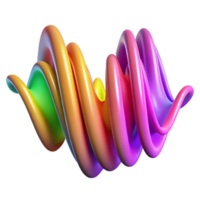 elegant modern A dynamic, abstract representation of sound waves, using vibrant colors and flowing lines, lit by a pulsating, rhythmic light, in a synesthetic style original png