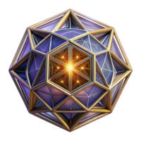 extraordinary modern A geometric abstraction inspired by sacred geometry, with intricate patterns and glowing lines, illuminated by a divine light, in a mystical, abstract style genuine png