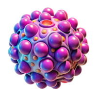 stunning artistic A microscopic view of cellular structures, rendered in vibrant colors and intricate details, illuminated by fluorescent light, in a scientific, abstract style 4K png