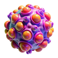 magnificent rustic A microscopic view of cellular structures, rendered in vibrant colors and intricate details, illuminated by fluorescent light, in a scientific, abstract style detailed png