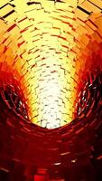 Brown Tunnel loop motion abstract geometric background video