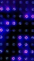 Geometric cube pattern Cube dancing Business symbol loop animation Business network design motion video