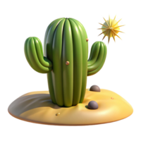 magnificent classic A cactus in the desert, stark and beautiful, harsh sunlight, realistic style original png