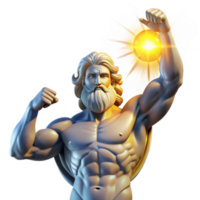 elegant classic A powerful titan holding up the heavens, illuminated by divine light, in the style of Renaissance art exclusive png