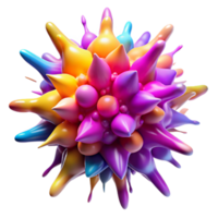 magnificent creative A chaotic explosion of vibrant, watercolor splashes, lit by a dramatic chiaroscuro effect, in an abstract expressionist style high resolution png