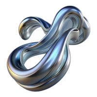 dramatic contemporary Fluid ribbons of liquid mercury, flowing and intertwining, reflecting a dim, ambient light, in a surreal, abstract style 4K png