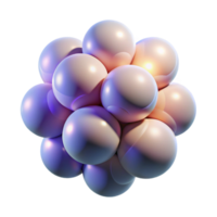 vibrant minimalist A cluster of luminous orbs, radiating a soft, gradient light, in a minimalist, futuristic style premium png
