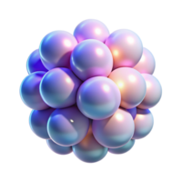 impressive minimalist A cluster of luminous orbs, radiating a soft, gradient light, in a minimalist, futuristic style 4K png