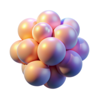 wonderful minimalist A cluster of luminous orbs, radiating a soft, gradient light, in a minimalist, futuristic style high resolution png