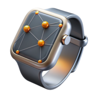 impressive traditional A Sleek Silver Smartwatch Displaying a 4K png