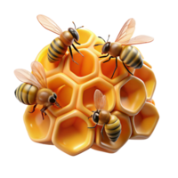 impressive rustic A Swarm of Bees Buzzing Around a professional png